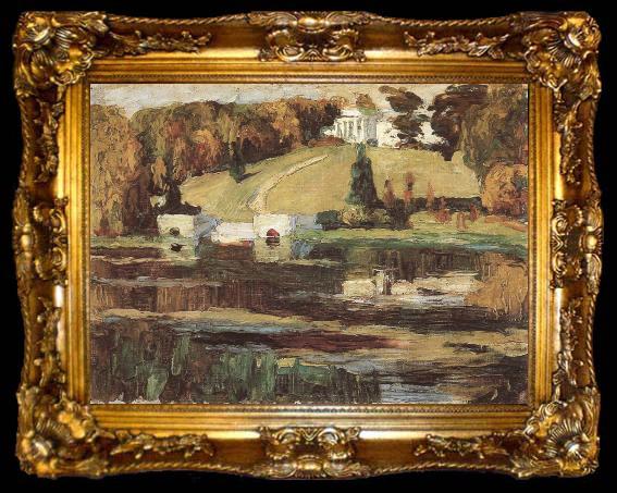 framed  Wassily Kandinsky Lake, ta009-2